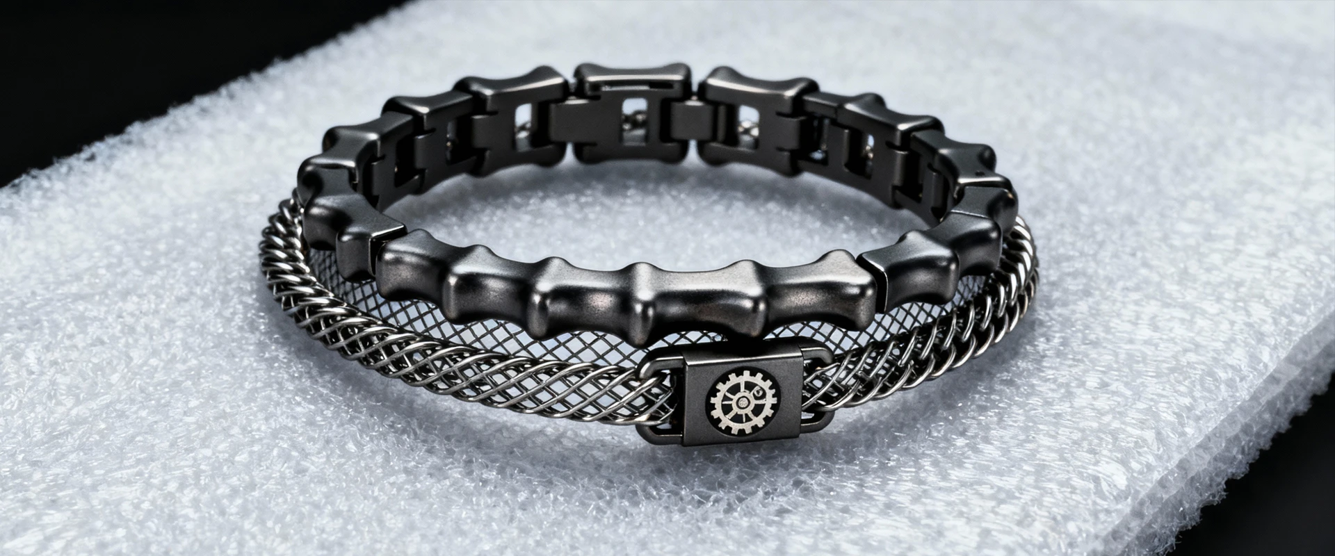 Large snake bones bracelet